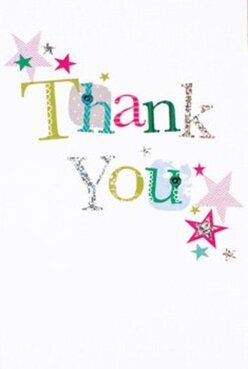 Radiating pure delight, this thank you card offers a jubilant blend of colors and textures, much like the diverse gardens and vibrant traditions that fill Northolt. The phrase 'Thank You' stretches across the card's pure white surface, each letter stitched in lively hues-cool blues and lively greens, radiant yellows, and bursts of fuchsia-each one bearing individual character and a hint of pattern, from cheerful dots to delicate stitches. Magenta, teal, and metallic gold stars scatter like confetti on a breeze, conjuring images of celebrations at the local carnival or a cheerful afternoon at Smith Farm. There's a subtle sparkle woven into the silver letters, catching the morning light the way dew lingers on petals. The card's tactile details and airy layout feel as thoughtfully crafted as any Northolt bouquet-every element singing together in a chorus of heartfelt gratitude. Imagining this card paired with bright seasonal blooms from Flower Delivery Northolt, it becomes even more personal-offering a sincere reassurance and warmth that resonates in every corner of the neighbourhood. The whole design reflects a local florist's care, dedication, and deep understanding of what it means to offer thanks within the community.